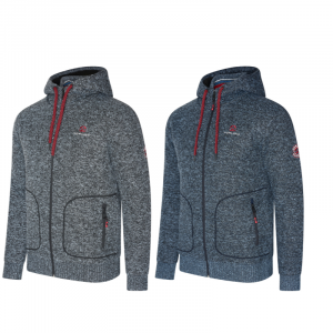 Norlund Ziphood Narvik in de kleuren grijs en denim blauw