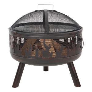 De RedFire Vuurschaal Blazer met BBQ Grill Rooster.