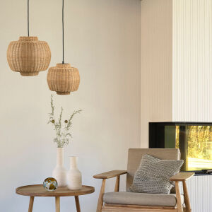 De Villa Collection Vilna Rotan Hanglamp.