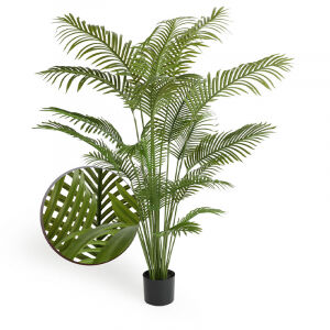 De Lifa Living Palm Kunstplant heeft een levensecht tropisch design.