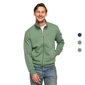 Mario Russo Full Zip Linea heren vest &ndash; comfortabele pasvorm met hoge kraag, ritssluiting en subtiel logo op de mouw. Verkrijgbaar in 3 verschillende kleuren. 