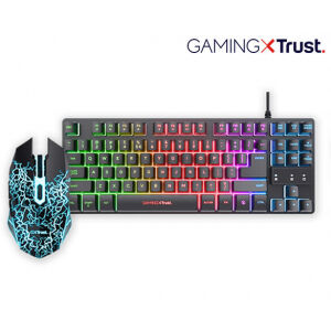 De gaming bundle bevat een muis en een toetsenbord die allebei beschikken over RGB- kleuren. 