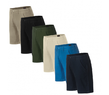 De Cappuccino Chino Shorts zijn verkrijgbaar in 6 verschillende kleuren. 