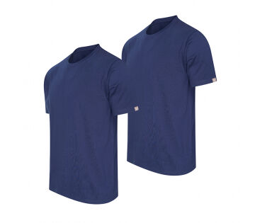 De 2-Pack Cappuccino Roma T-shirts in de kleur marineblauw. De 2-Pack Cappuccino Roma T-shirts in de kleur marineblauw.