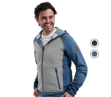 MGO Cardigan Cody in groen en blauw