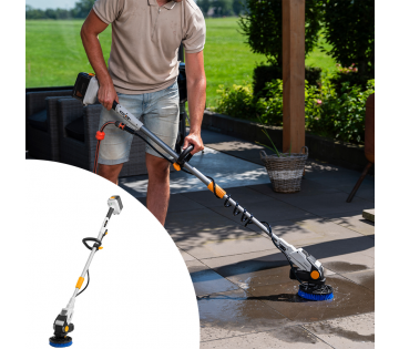 De Batavia 18V Twin Brush® Brushless Reinigingsborstel.
