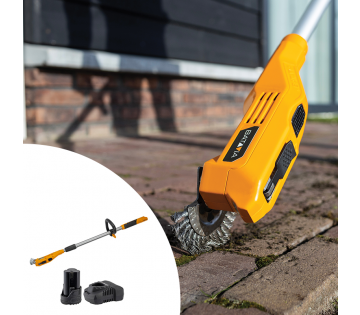 Batavia Fixxpack 12V Fixxbrush Onkruidborstel met 2ah Accu en Snellader.