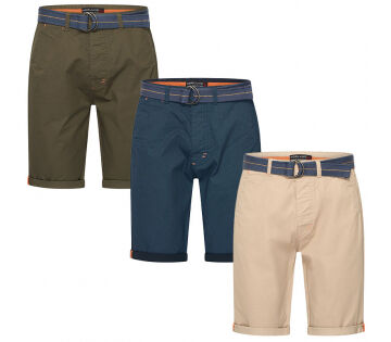 De Norlund Bermunda Short is verkrijgbaar in kaki, marineblauw en beige. 