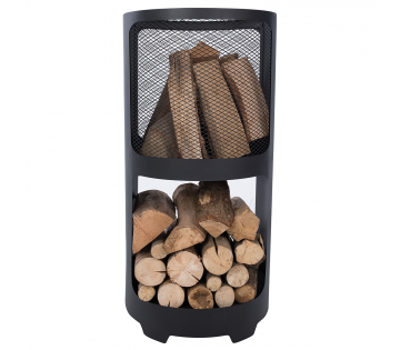 RedFire Premium Vuurhaard met Houtopslag Buffalo met hout in de opslaglocaties. RedFire Premium Vuurhaard met Houtopslag Buffalo met hout in de opslaglocaties.