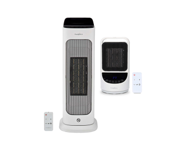 Nedis Smartlife Keramische PTC-ventilatorkachel in groot en klein met afstandsbediening. Nedis Smartlife Keramische PTC-ventilatorkachel in groot en klein met afstandsbediening.