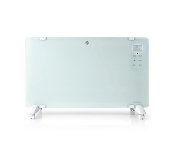 Nedis Smartlife Glazen Paneelverwarming van de voorkant. Nedis Smartlife Glazen Paneelverwarming van de voorkant.