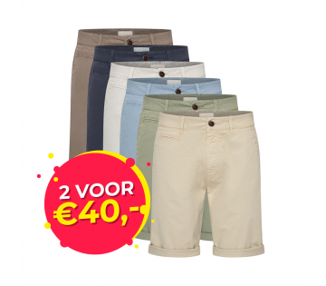 De Mario Russo Chino Short is verkrijgbaar in 6 kleuren.