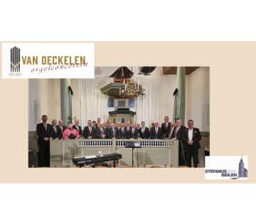 Van Oeckelen orgelconcerten: Mannenkoor Eneas Urk en Hendrik van Veen in Beilen