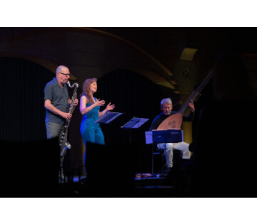 Mike Fentross, Maarten Ornstein en Kadri Tegelmann _ laula! in Wilhelminaoord