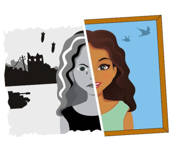 Verre gezichten dichtbij in Heerenveen