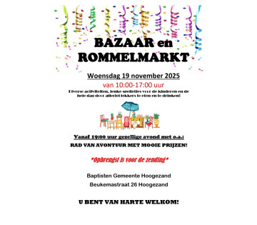 Bazaar en rommelmarkt in Hoogezand