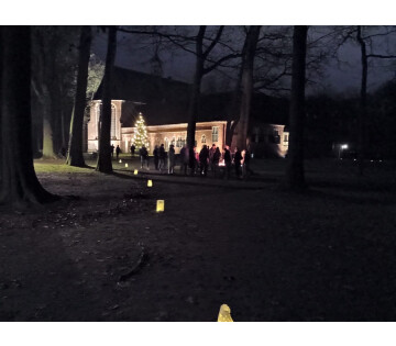 Verlichte wandelroute in Terapel