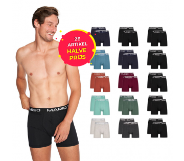 Het 10-Pack Mario Russo Boxers is verkrijgbaar in verschillende kleuren. 
