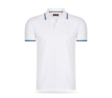 De Cappuccino Polo Applique Pique in de kleur white. De Cappuccino Polo Applique Pique in de kleur white.