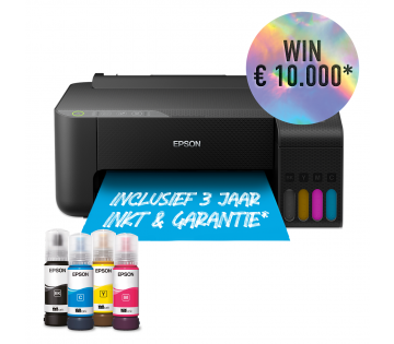 Epson EcoTank ET-1810 met winactie sticker. Epson EcoTank ET-1810 met winactie sticker.