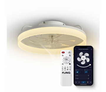 FlinQ Smart Aeroglow Plafondventilator FlinQ Smart Aeroglow Plafondventilator