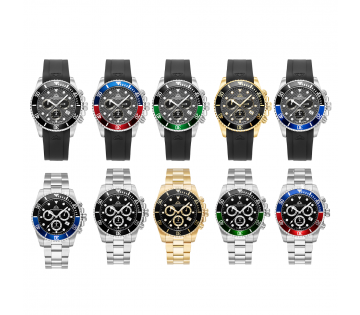 Christophe Duchamp Herenhorloge Marine Chrono in alle kleuren.