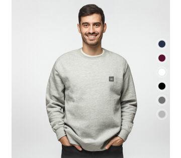 De Cappuccino Lorenzo Sweater is een crewneck met een relaxed fit. 