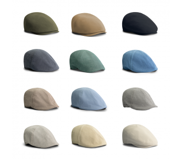 De MGO herenpet in 12 verschillende kleuren en 5 verschillende modellen.