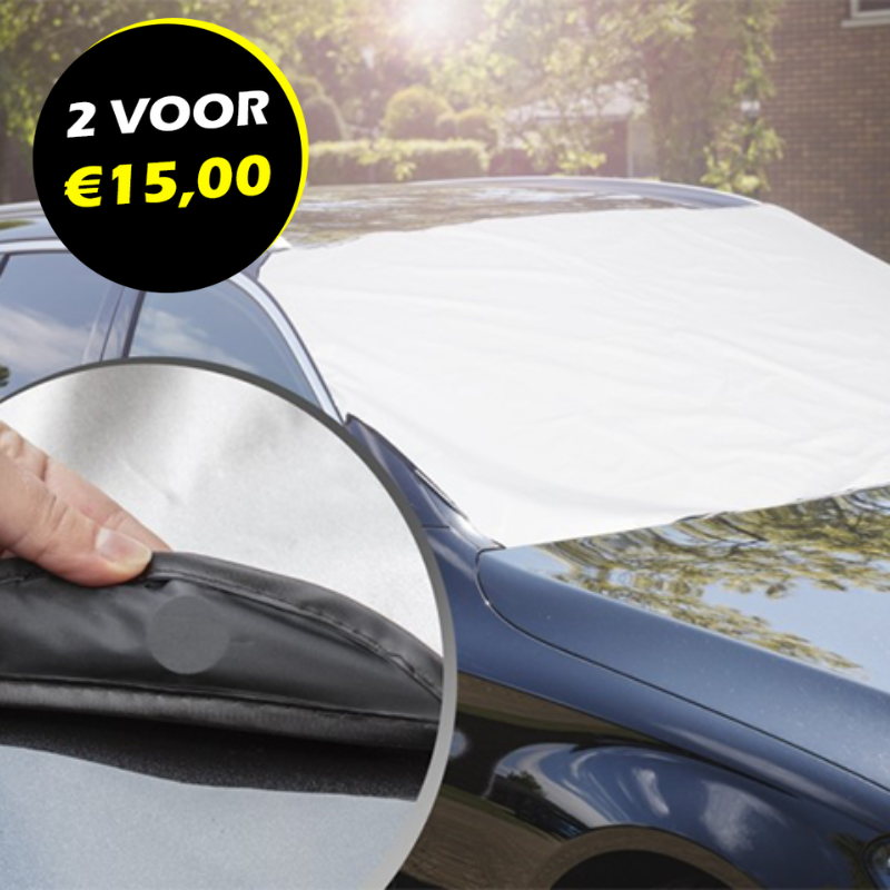 De Magnetische Vooruitcover beschermt je auto tegen de zon en vuil. De Magnetische Vooruitcover beschermt je auto tegen de zon en vuil.
