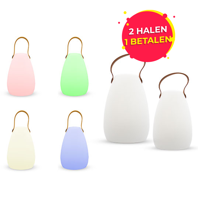 De FlinQ LED Tafellamp is verkrijgbaar in twee maten. De FlinQ LED Tafellamp is verkrijgbaar in twee maten.