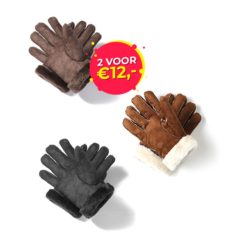 De Luxe Leren Handschoenen zijn verkrijgbaar in 3 kleuren. Tijdelijk 2 voor €12,-.