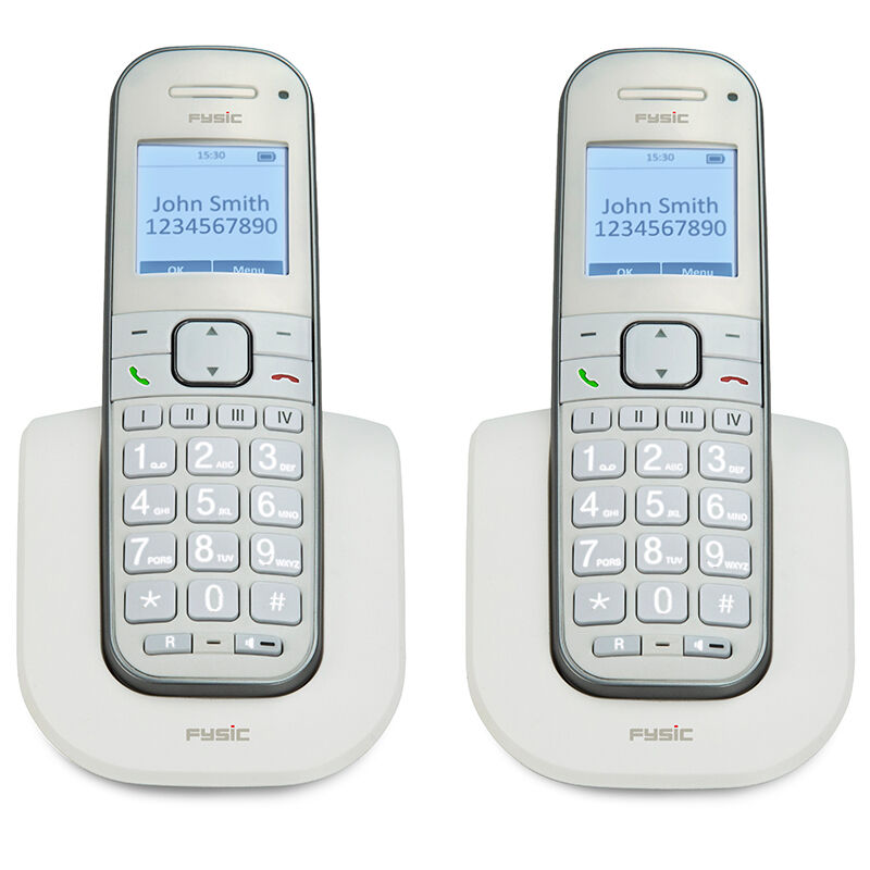 De Fysic FX-9000 Huistelefoon voor Senioren is een duo-set met 2 telefoons. De Fysic FX-9000 Huistelefoon voor Senioren is een duo-set met 2 telefoons.