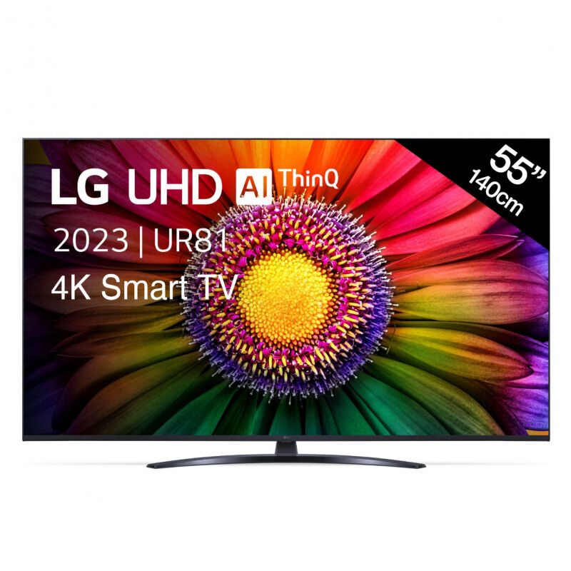 De LG 55UR81006LJ 55 Inch AI ThinQ UHD 4K SMART TV.