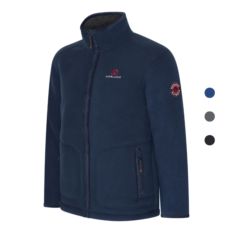 Norlund Polar Fleece Bodo in alle drie kleuren opties blauw grijs en zwart