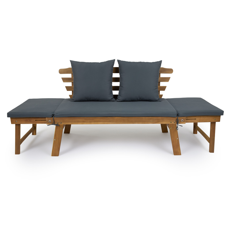 Lifa Garden 2-in-1 Houten Tuinbank en Ligbed.