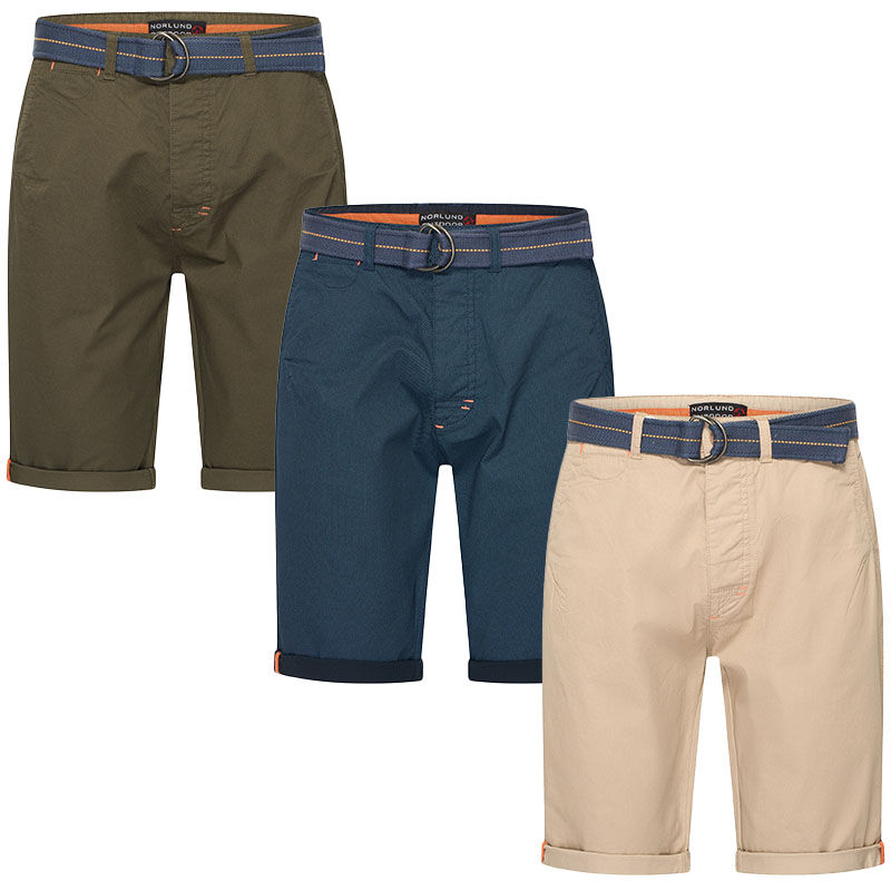 De Norlund Bermunda Short is verkrijgbaar in kaki, marineblauw en beige. 