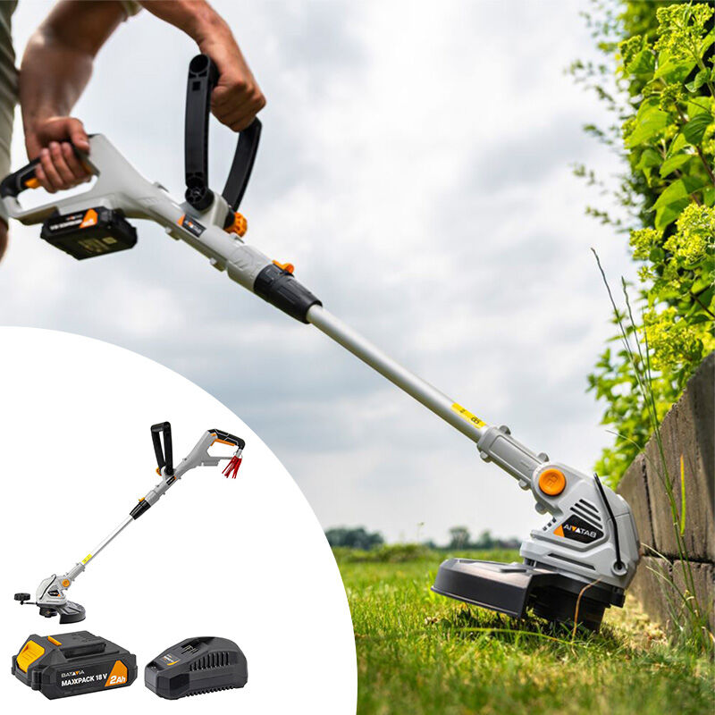 De Batavia Maxxpack Grastrimmer met Accu en Snellader. De Batavia Maxxpack Grastrimmer met Accu en Snellader.
