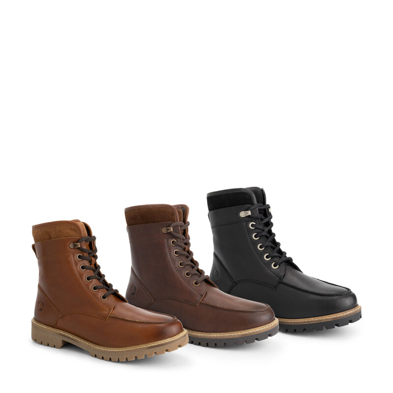 Travelin' Wolgevoerde Heren Veterschoenen Langstrand in drie verschillende kleuren.