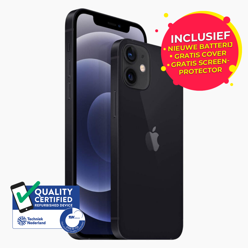 De iPhone 12 is verkrijgbaar in zwart.