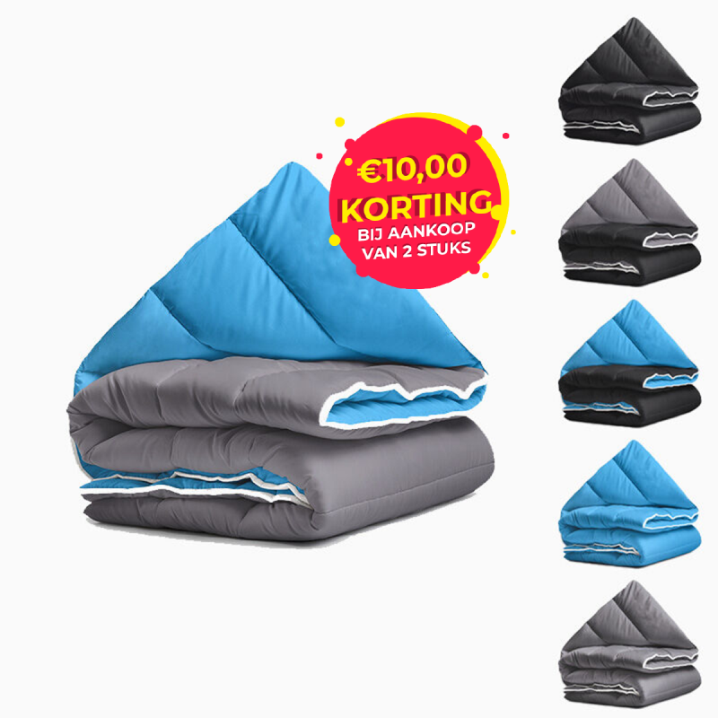 Het Lazy Dekbed is verkrijgbaar in verschillende kleuren. 