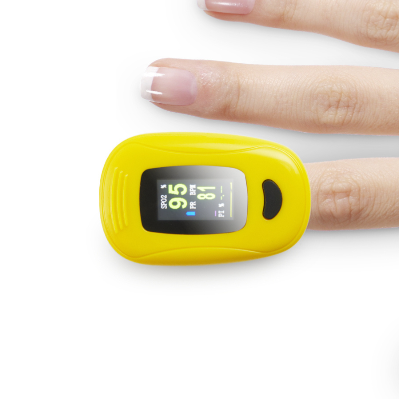 Pulse Oximeter op vinger.