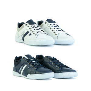 Overzicht van Gaastra sneakers in navy en wit kleurvarianten