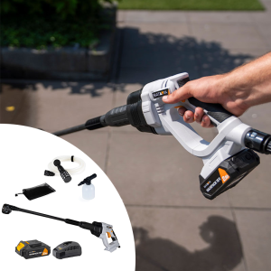 De Batavia Maxxpack 18V Nexxforce Drukreiniger met 2ah Accu en Oplader.