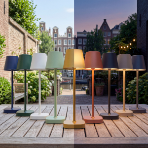 De FlinQ Draadloze LED Tafellamp is verkrijgbaar in 9 verschillende kleuren. 