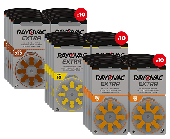 80 Stuks Rayovac Gehoorapparaatbatterijen